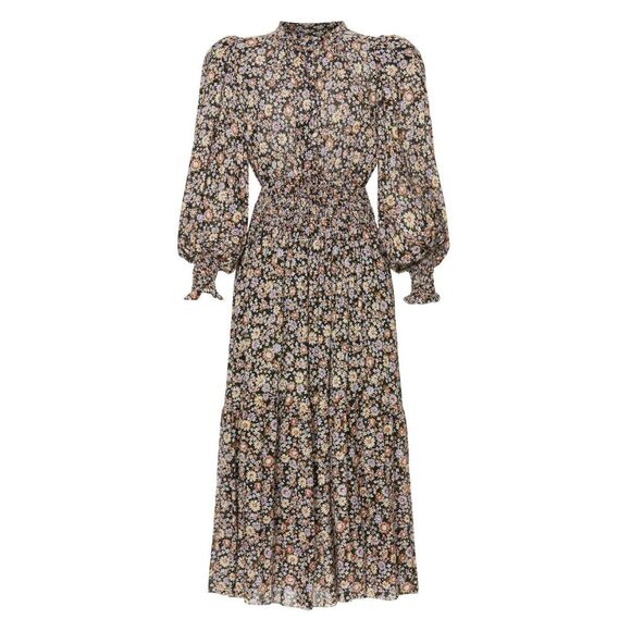 Last Chance! New Sea NY Carson Fall Floral Smocked Maxi Dress Small $395 - Picture 5 of 12